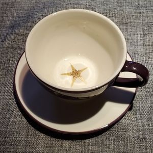 Starbucks Christmas Purple Mug and Saucer